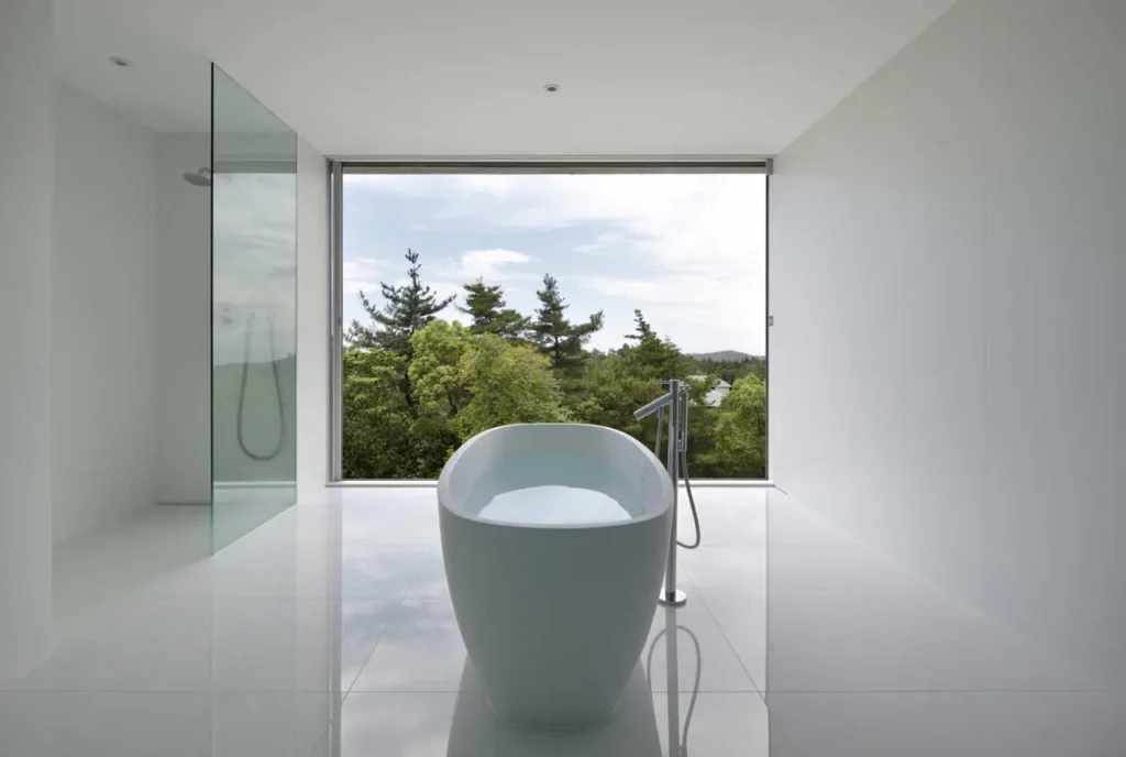 Spacious bathroom remodeling San Jose with new tub design