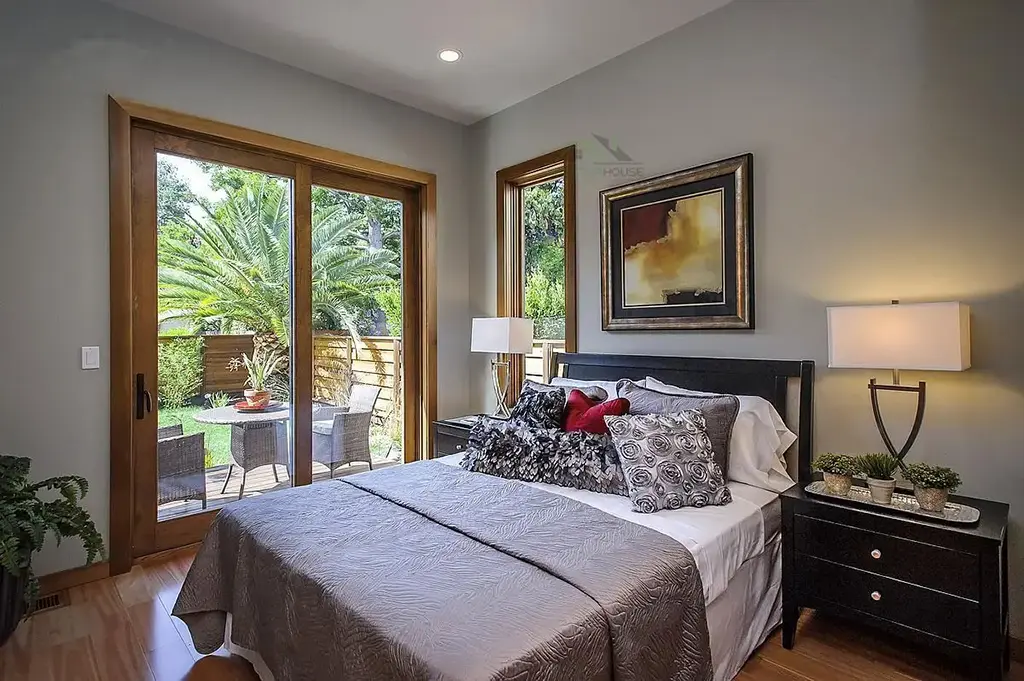 Custom room addition San Jose featuring home office design